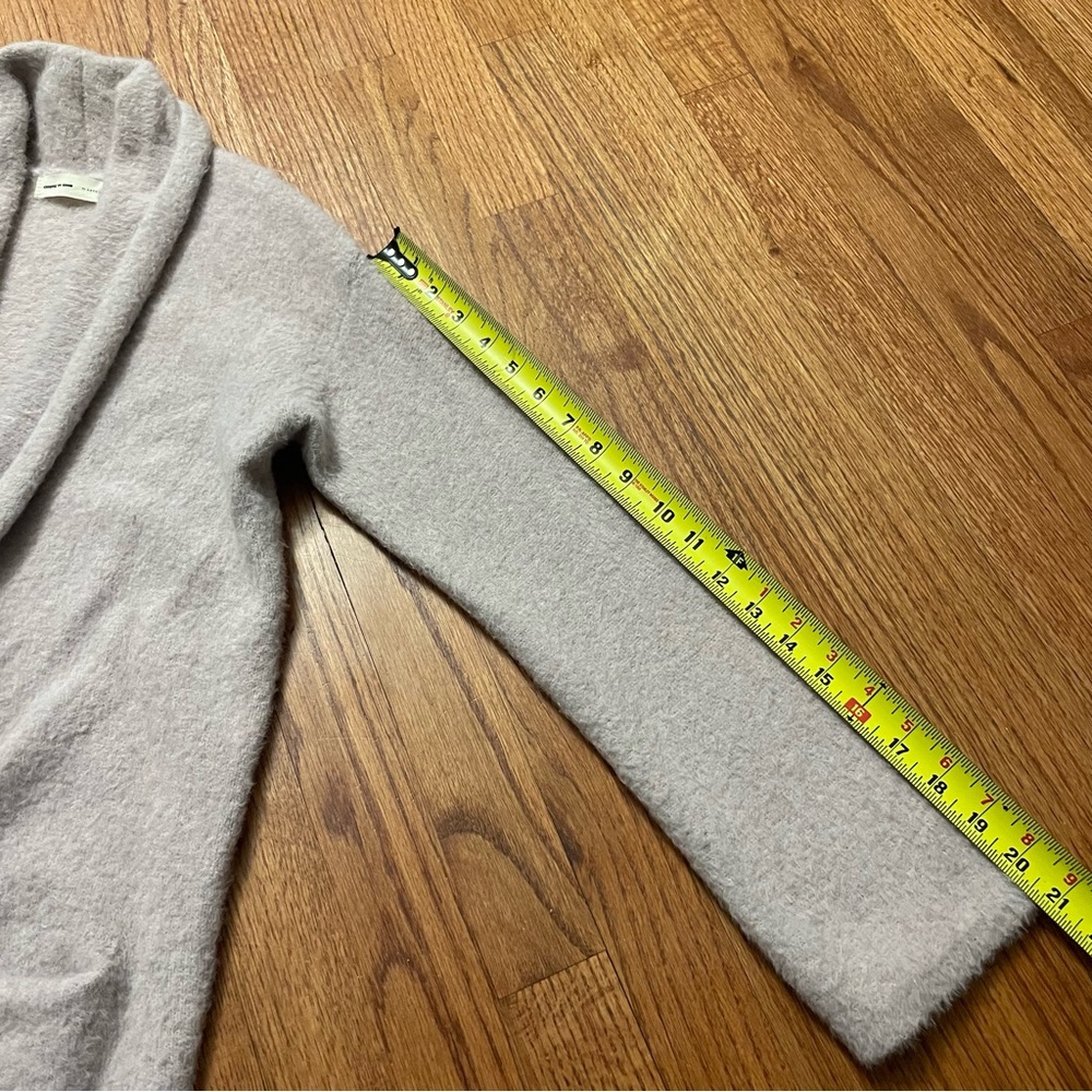 Sleeping on snow by Anthropologie Thornton Longline Fuzzy Cardigan Mauve Lilac - Picture 16 of 16